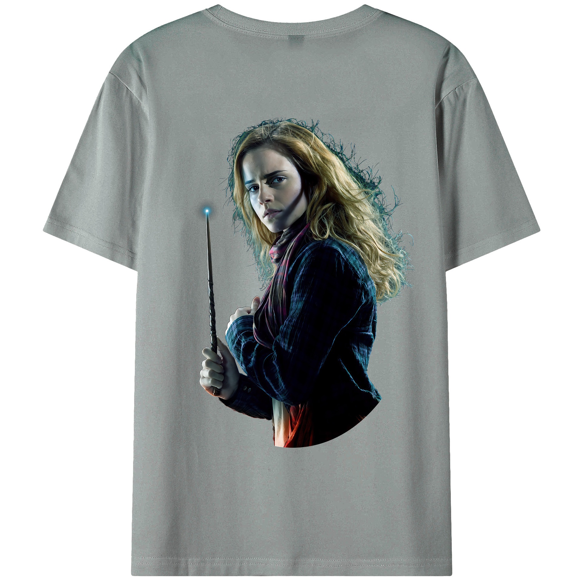 （画像用） Harry Potter ハリー・ポッターシリーズ 綿100％ メンズ半袖Tシャツ（バックプリント） 通気性